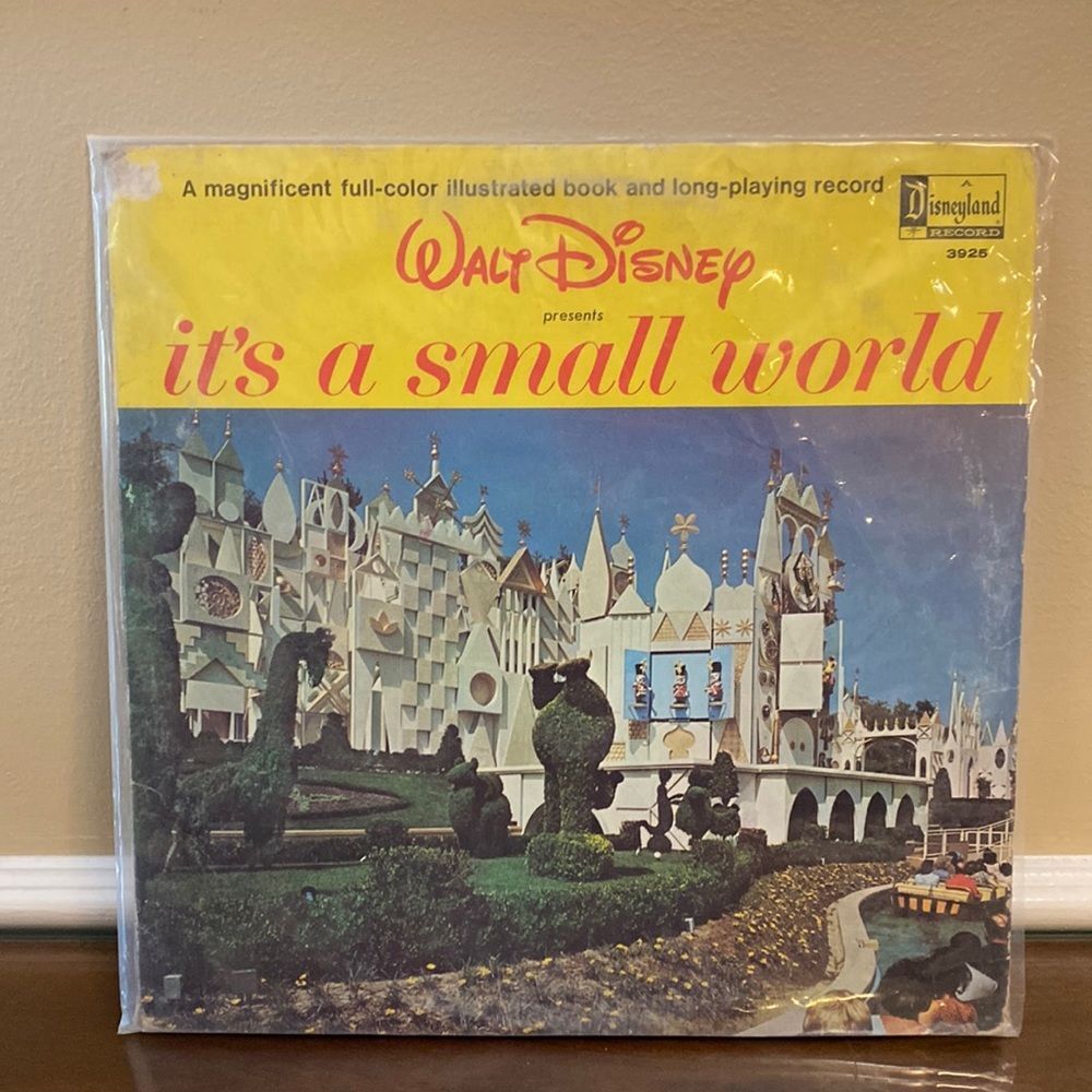 1964 Disneyland Its A Small -book & long playing record